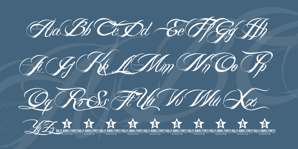 Billy Argel Fonts Billy Argel Fonts