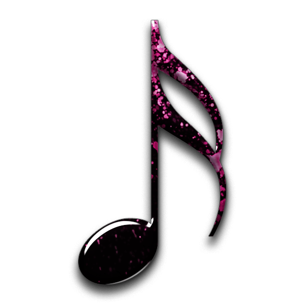 Black Music Note Icon