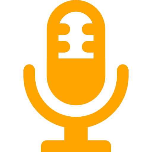 Blue Microphone Icon
