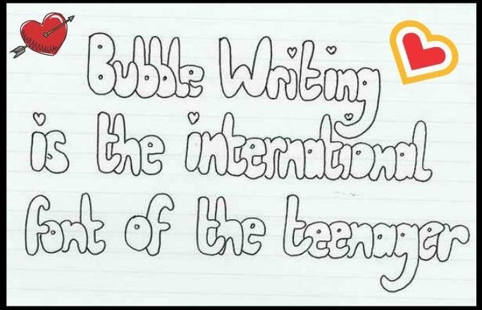 Bubble Writing