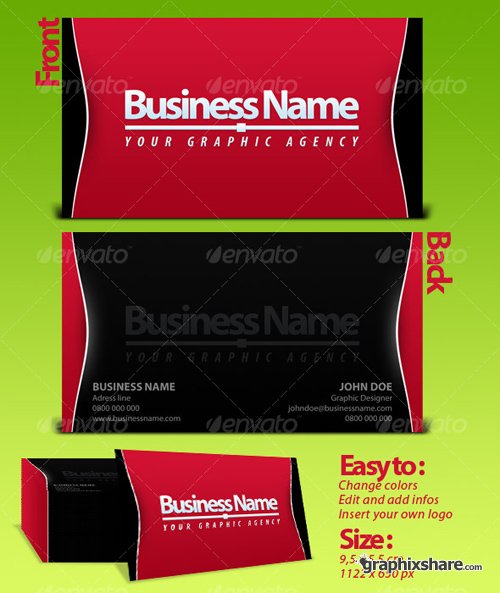 Business Card PSD Template