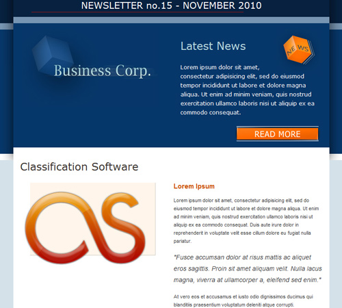 Business Email Newsletter Template