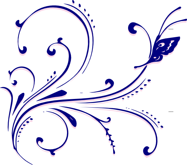 Butterfly Scroll Clip Art Butterfly Scroll Clip Art