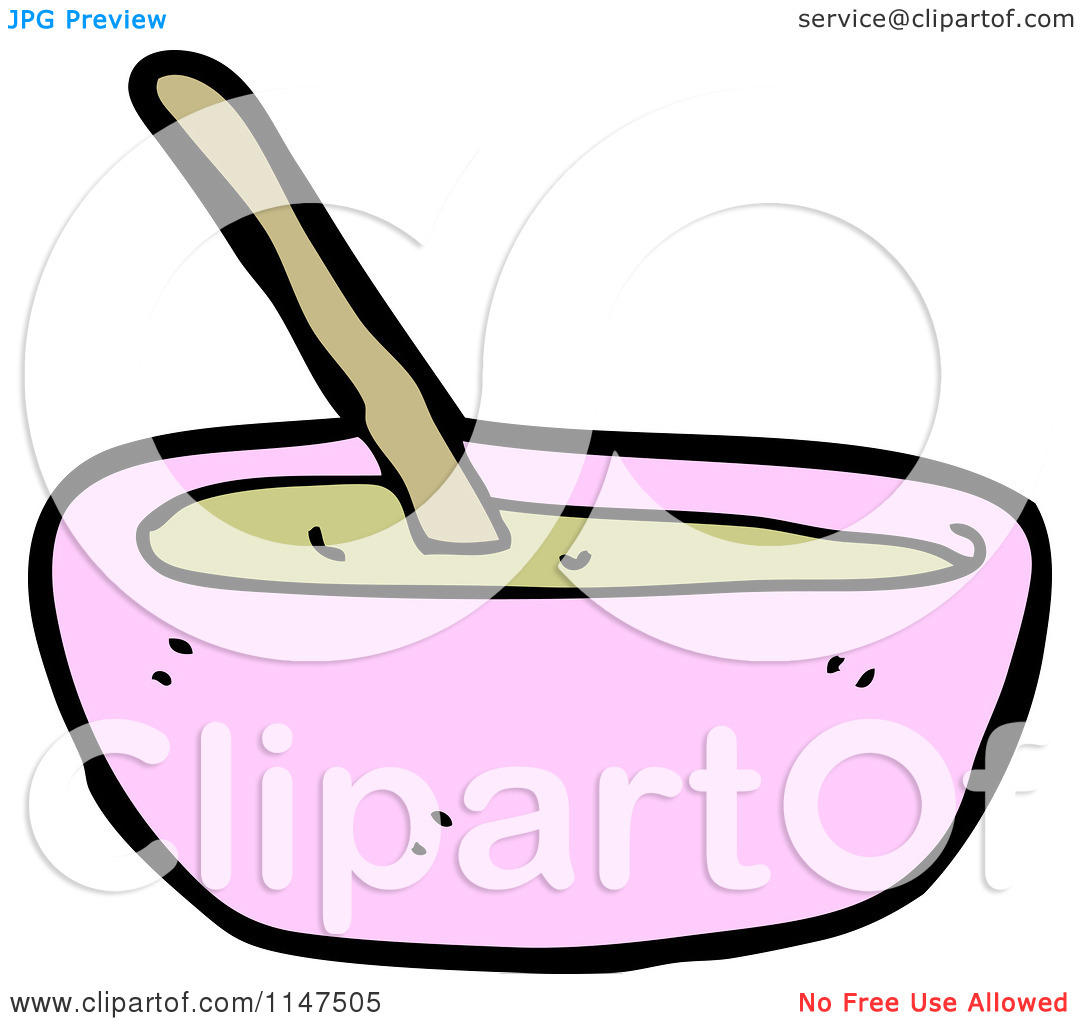 Cartoon Soup Bowl Clip Art