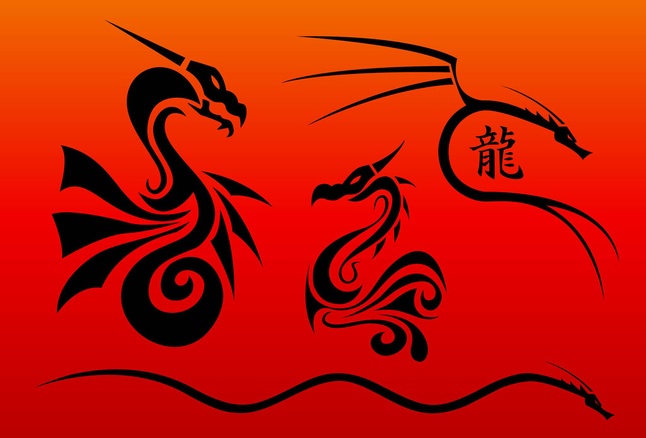 Chinese Dragon Vector Art
