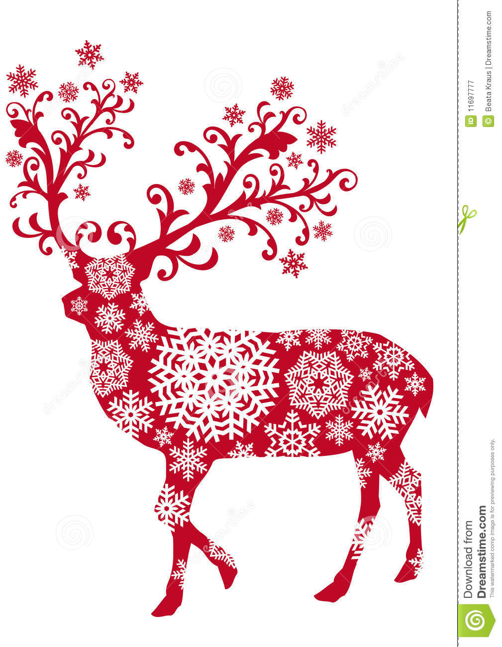 Christmas Deer Vector