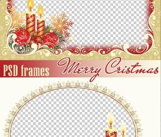 Christmas Frame PSD Template