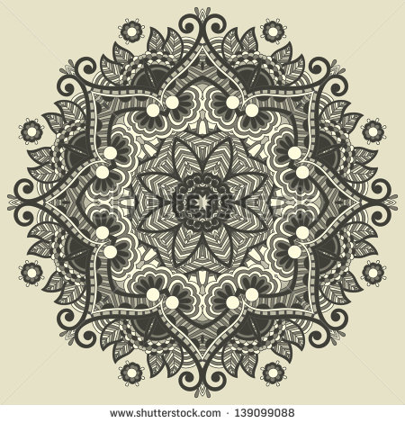 Circle Geometric Flower Patterns