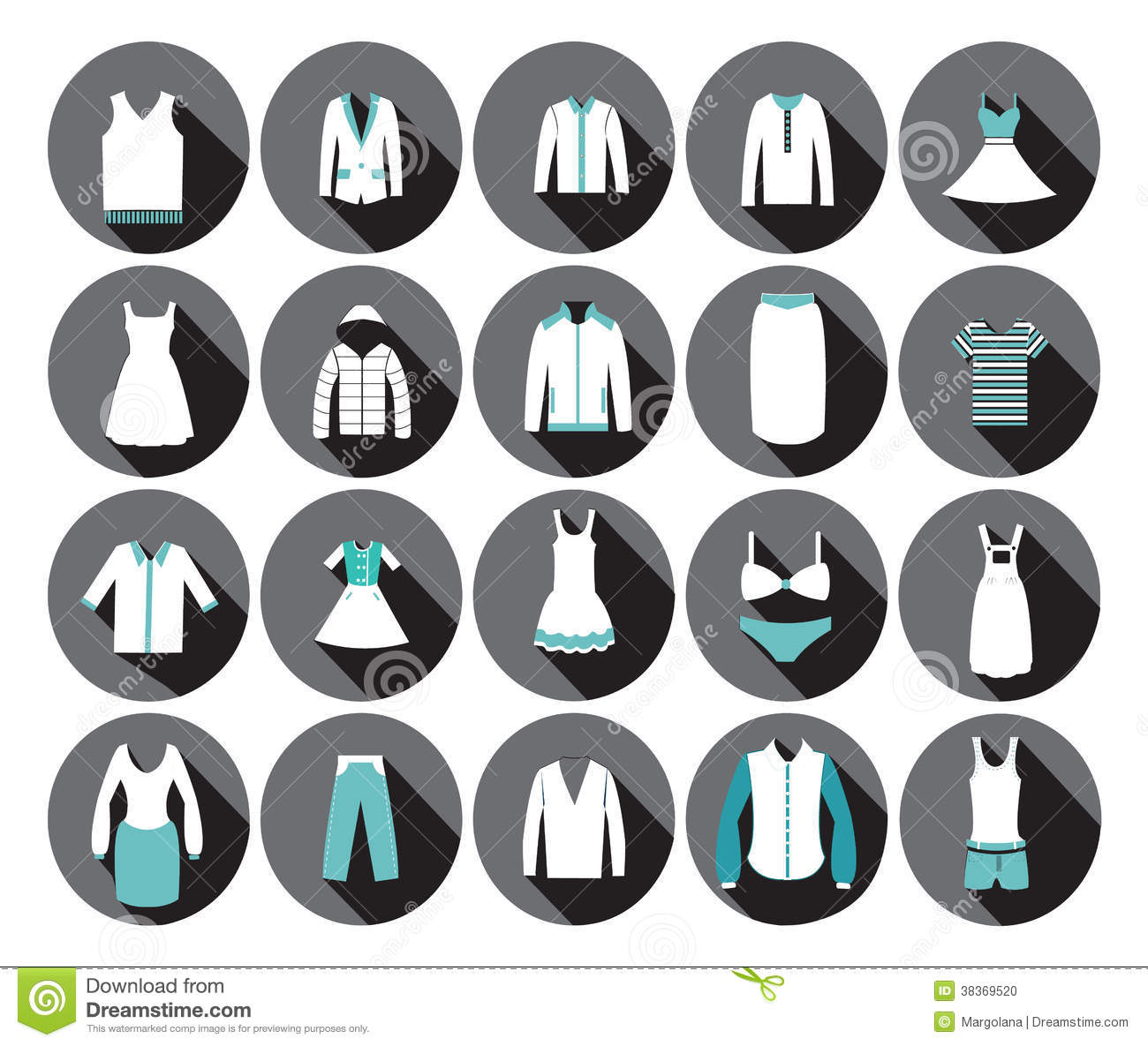 Clothing Department Icons Clothing Department Icons