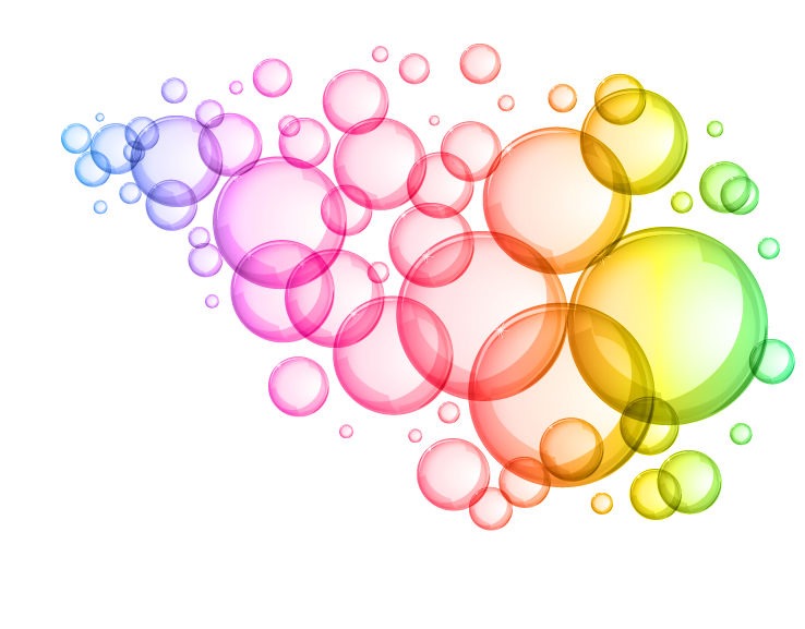 Colorful Bubbles Clip Art