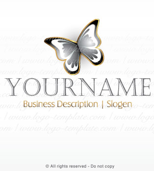 Company Logo with Butterfly
