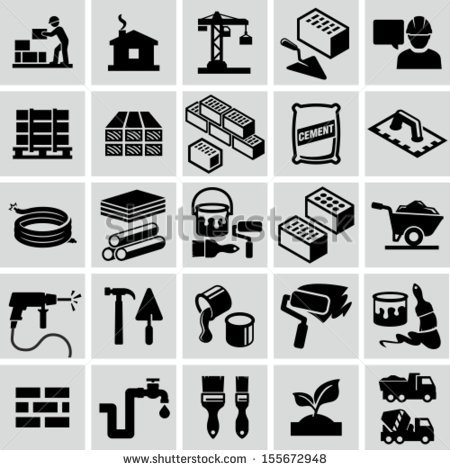 11 Material Construction Tool Icon Images