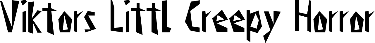 Creepy Horror Fonts Creepy Horror Fonts