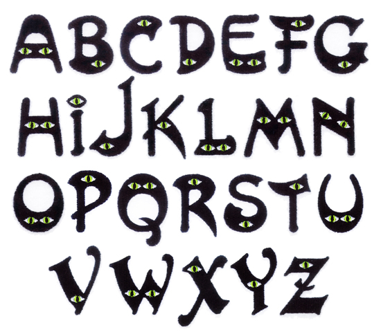 Creepy Letter Fonts Alphabet Creepy Letter Fonts Alphabet