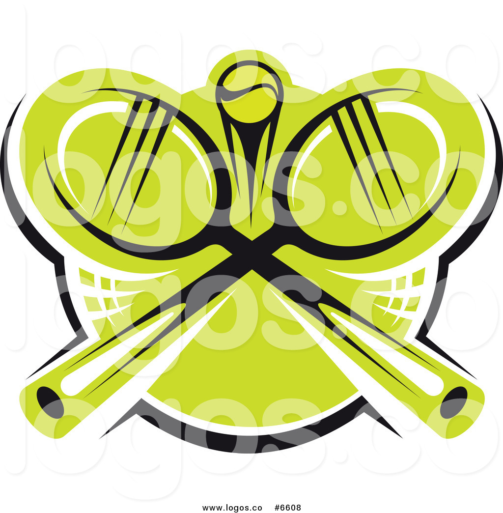 Crossed Tennis Rackets Logo