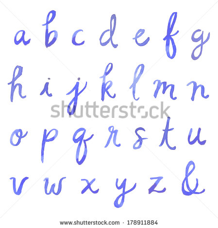 Cursive Calligraphy Alphabet Fonts
