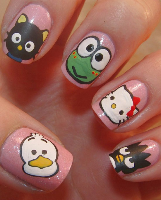 Cute Nail Salon Decals