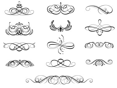 Decorative Swirls Vector Free