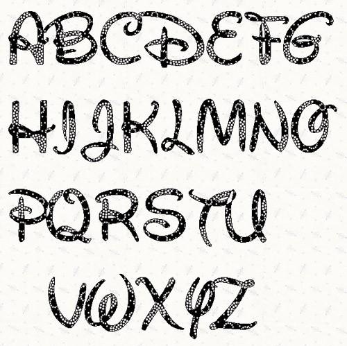 Disney Font Alphabet Letters Disney Font Alphabet Letters