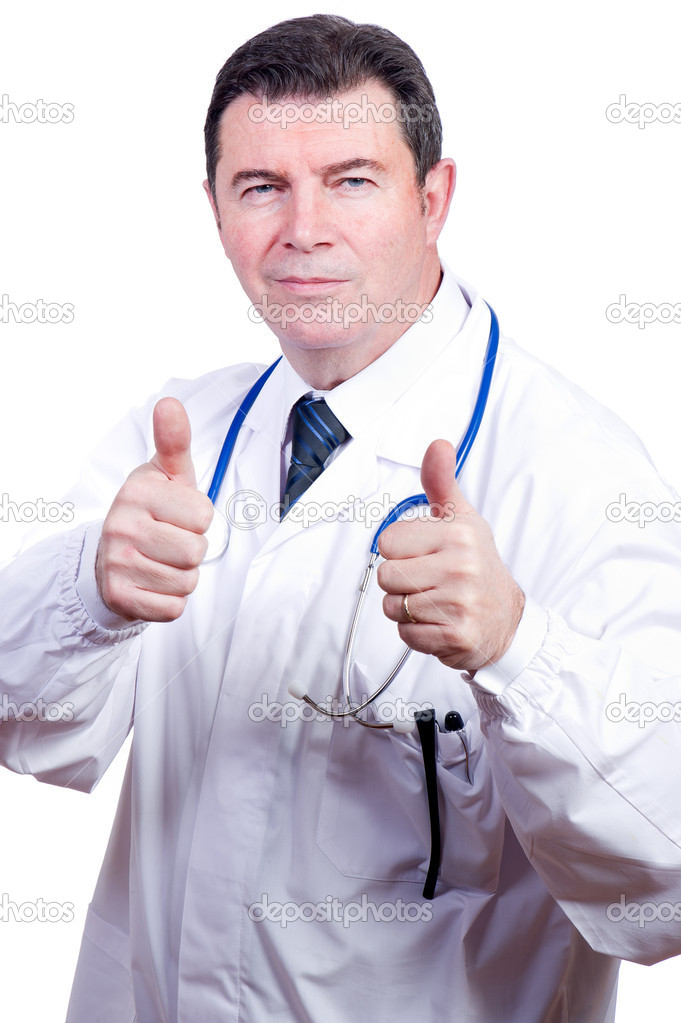 Doctor with Thumbs Up Doctor with Thumbs Up