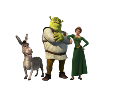 Donkey Shrek and Fiona