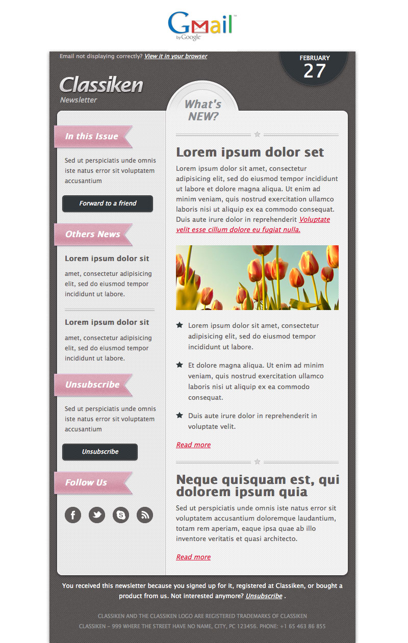 Email Newsletter Templates