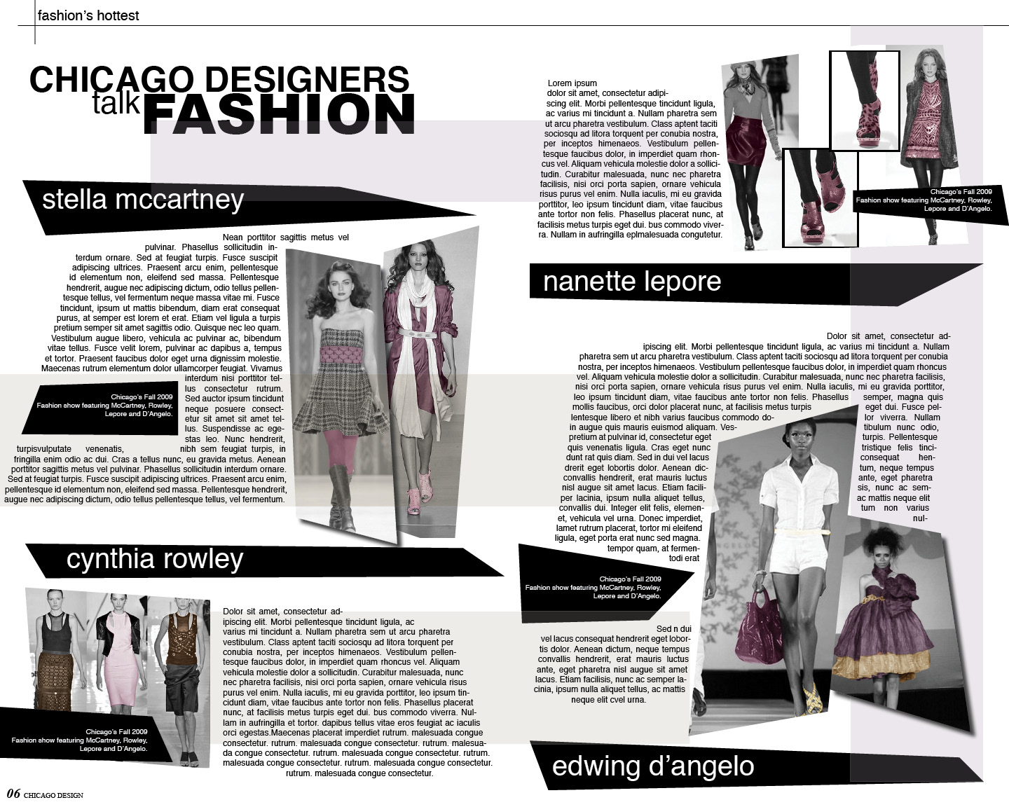 Fashion Magazine Layout Design