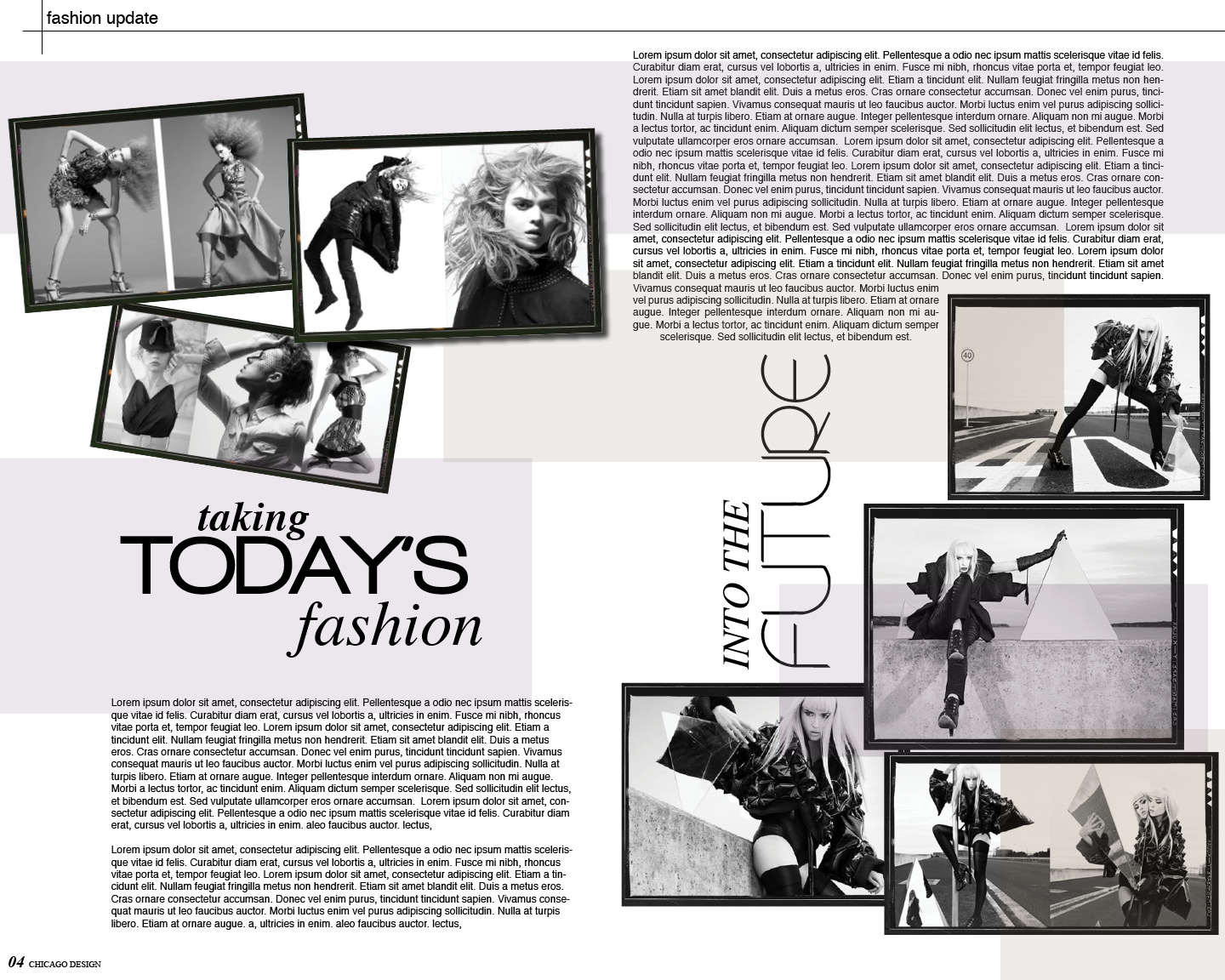 Fashion Magazine Layout Design