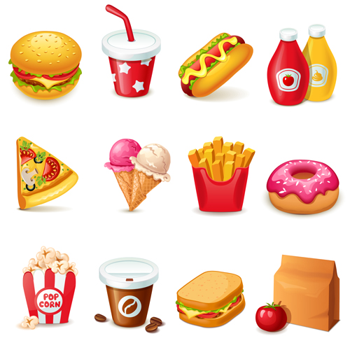 Fast Food Vector Free Download