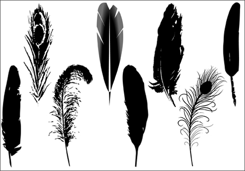 Feather Silhouette Clip Art