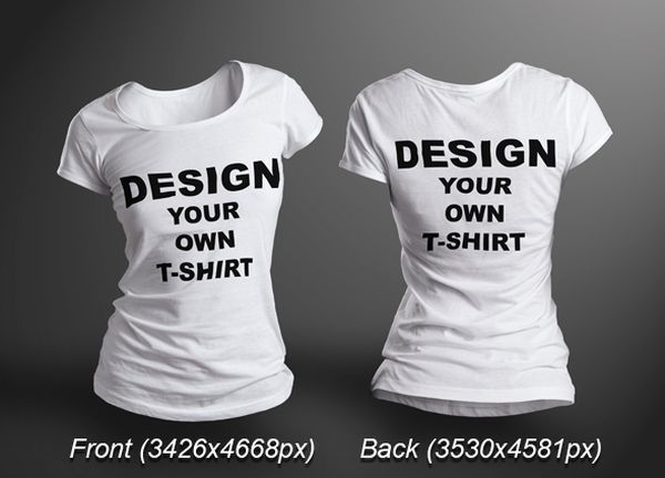 Female T-Shirt Mock Up