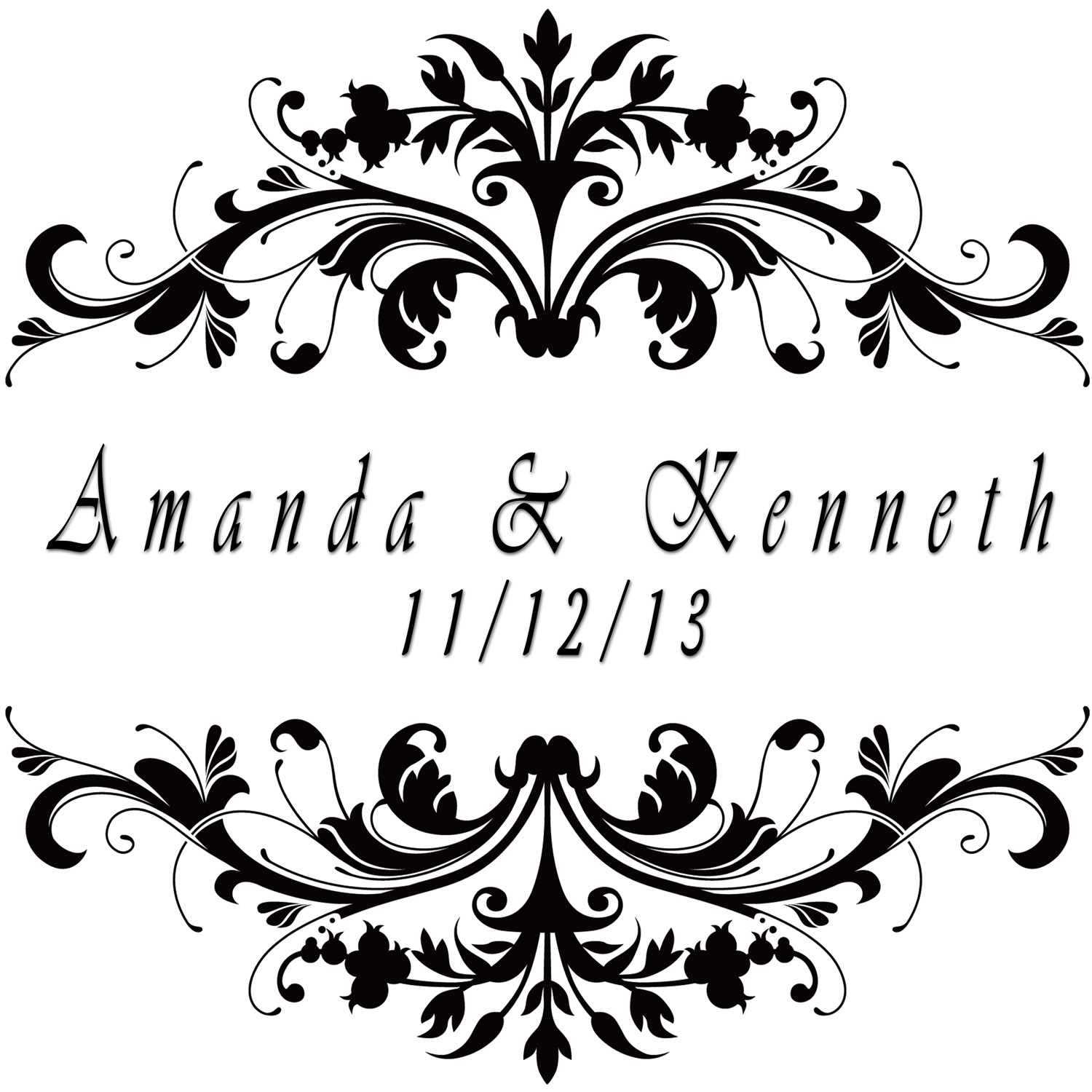 free wedding scroll designs clip art - photo #44