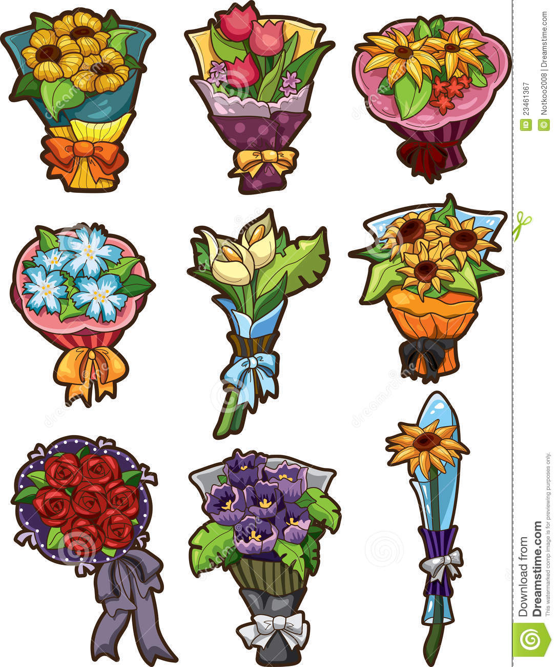 Flower Bouquet Icons