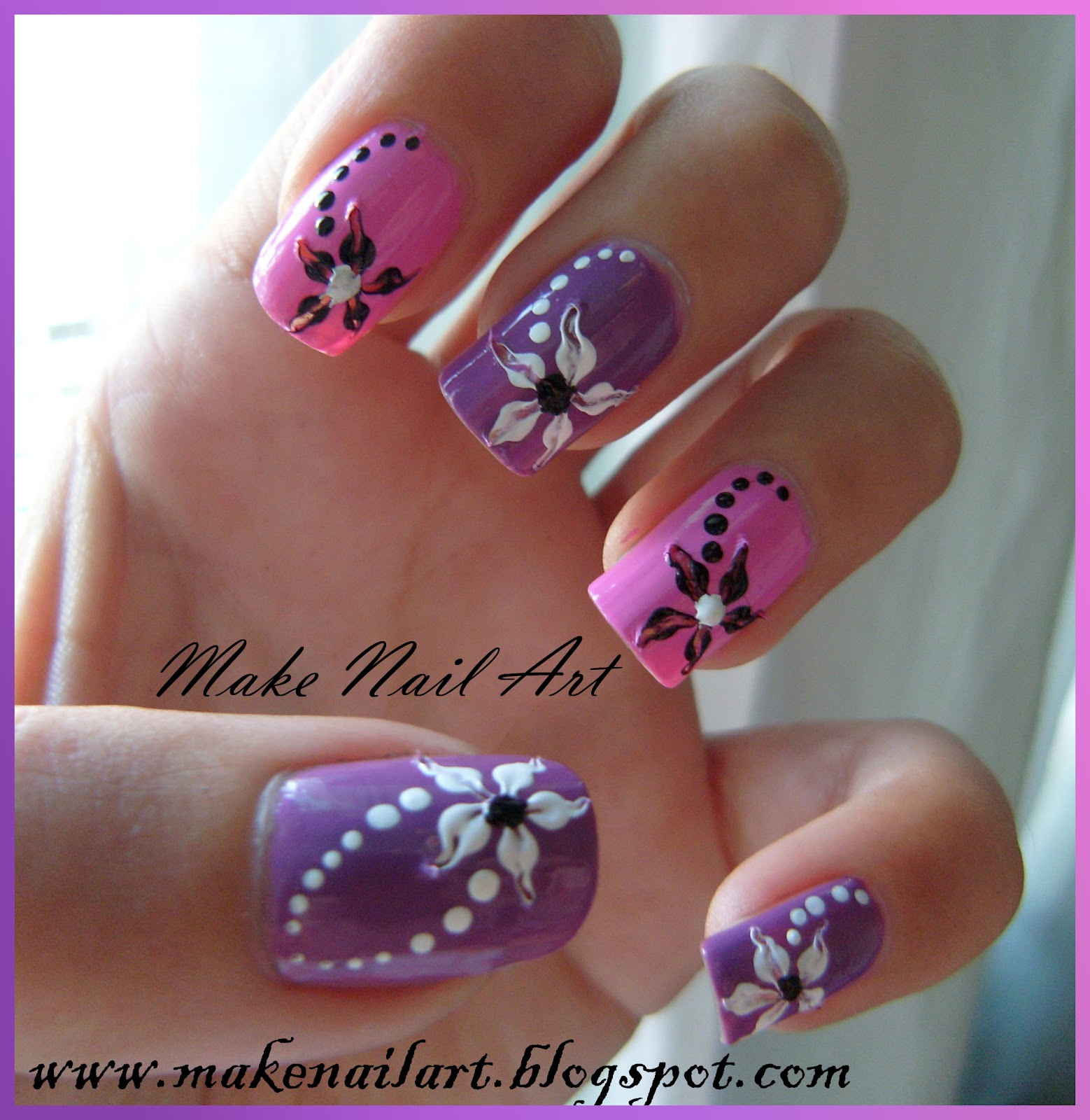 Flower Nail Art Tutorial