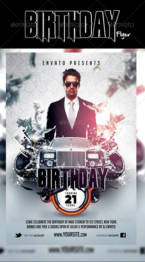 Free Birthday Flyer Templates