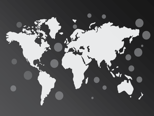 Free Black Vector World Map