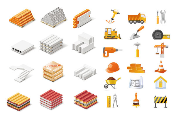 Free Building Materials Icons