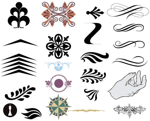 Free Ornamental Vector Designs