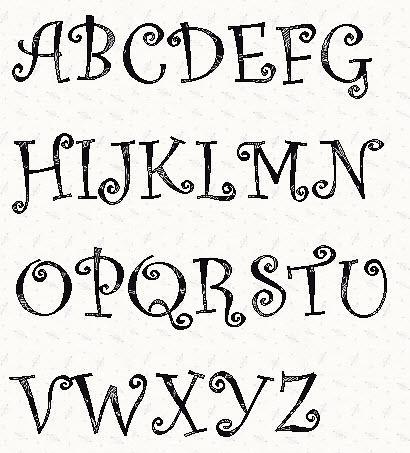 Free Printable Alphabet Letters Font