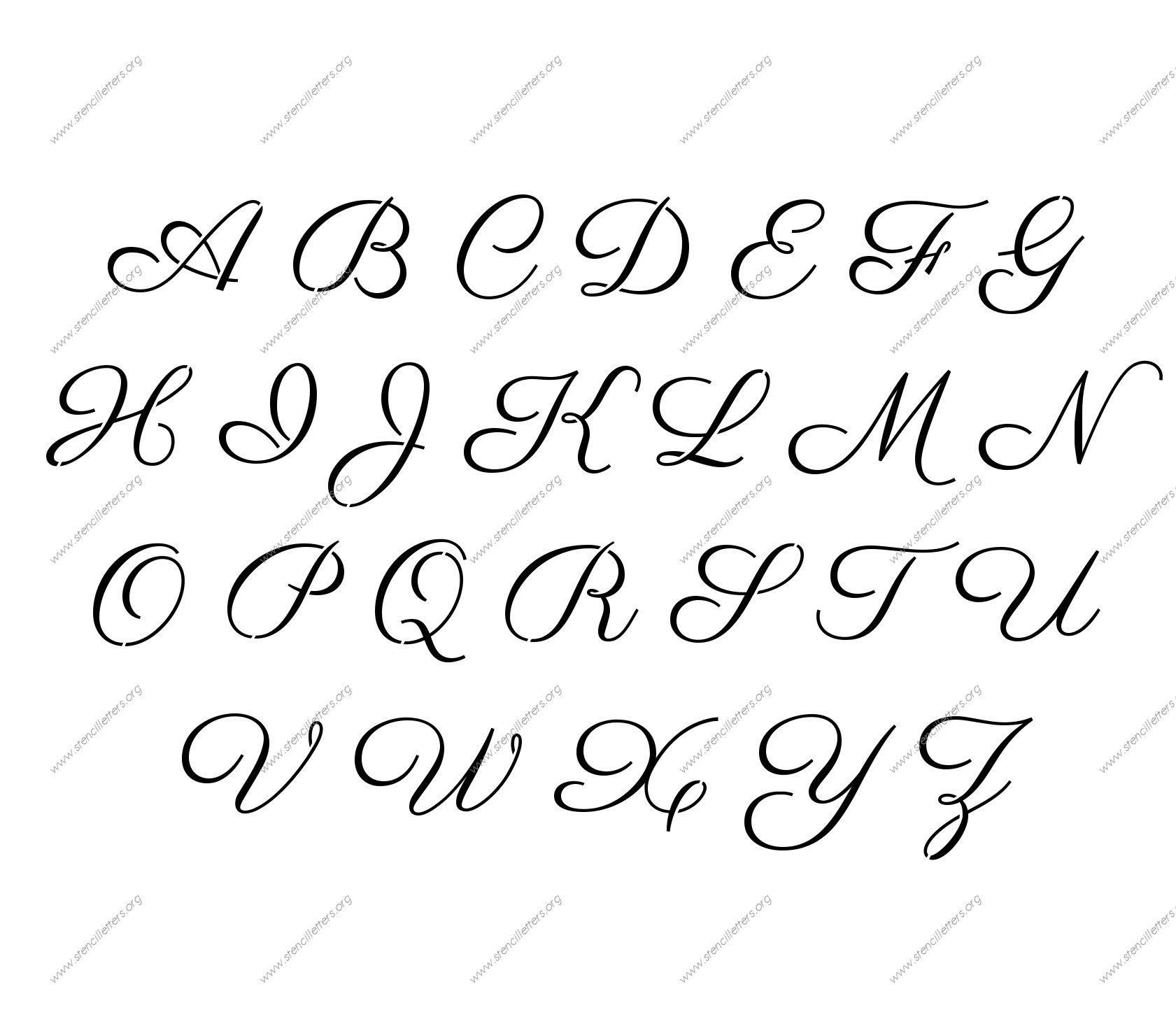 Free Printable Alphabet Stencil Letters Template Free Printable Alphabet Stencil Letters Template