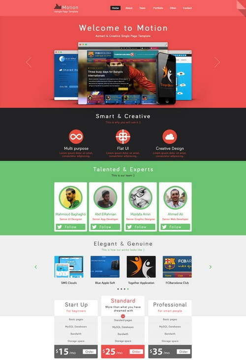 Free PSD Web Design Templates