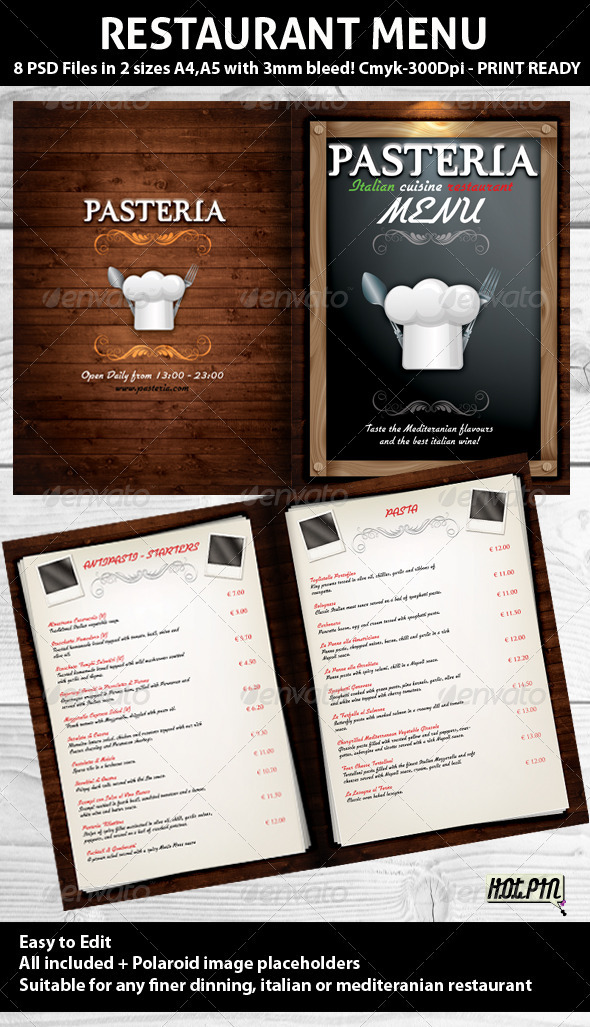 Free Restaurant Menu Design Templates