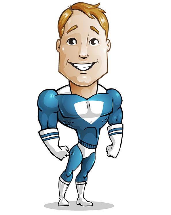 Free Superhero Vector Character