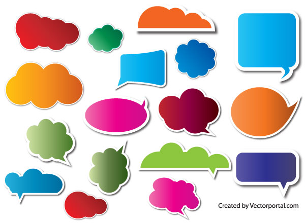 Free Vector Speech Bubbles