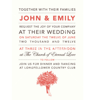 Free Vector Wedding Invitation