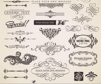 13 PSD Vintage Embellishments Images