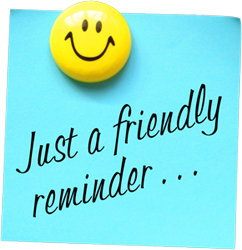 Friendly Reminder Clip Art