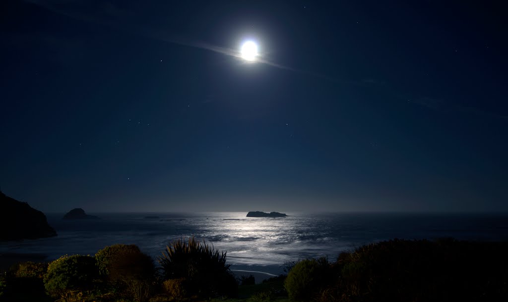 Full Moon Over Ocean