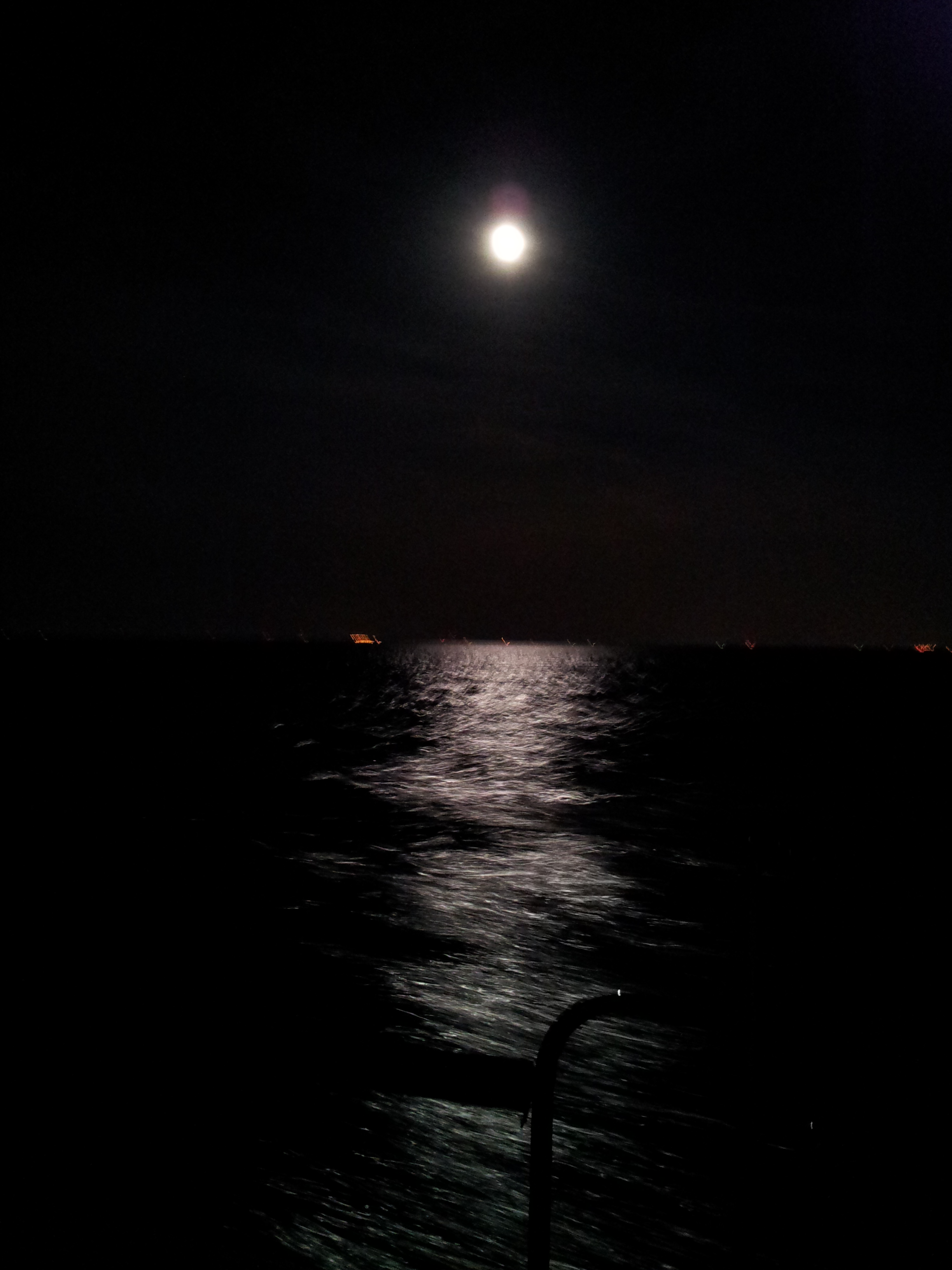 Full Moon Over Ocean