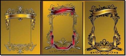 Gold Photoshop Frames Template